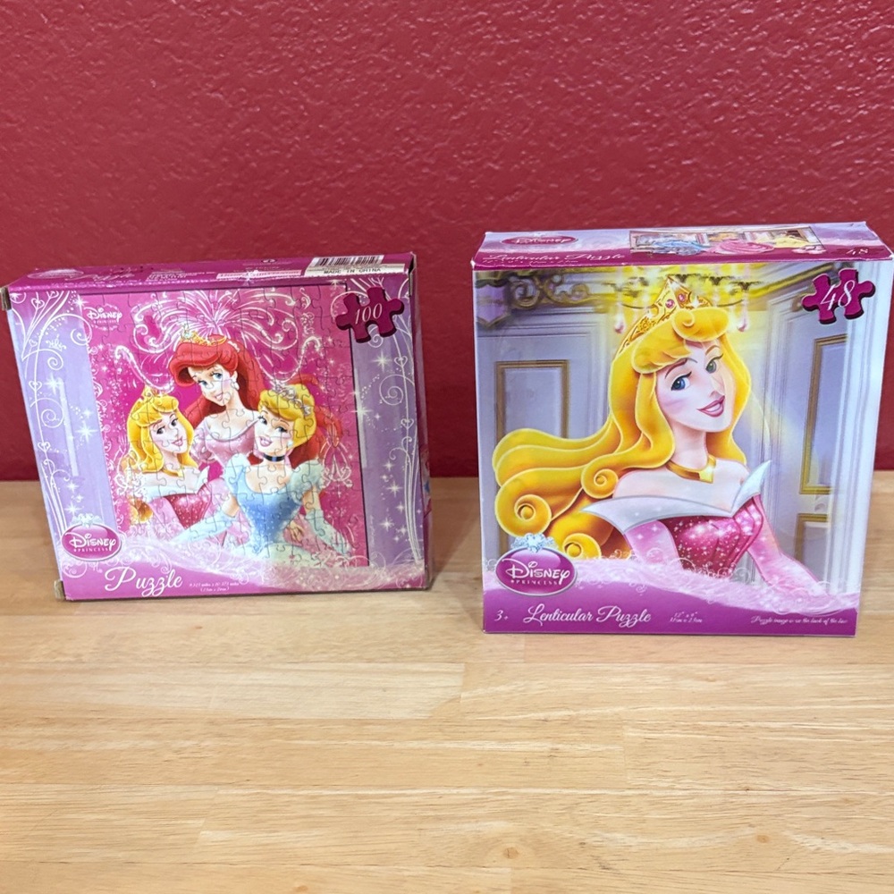 Disney Princesses Puzzle Duo in Pink, Blue and Gold